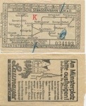 Ulmer Straßenbahnkarte vor 1944