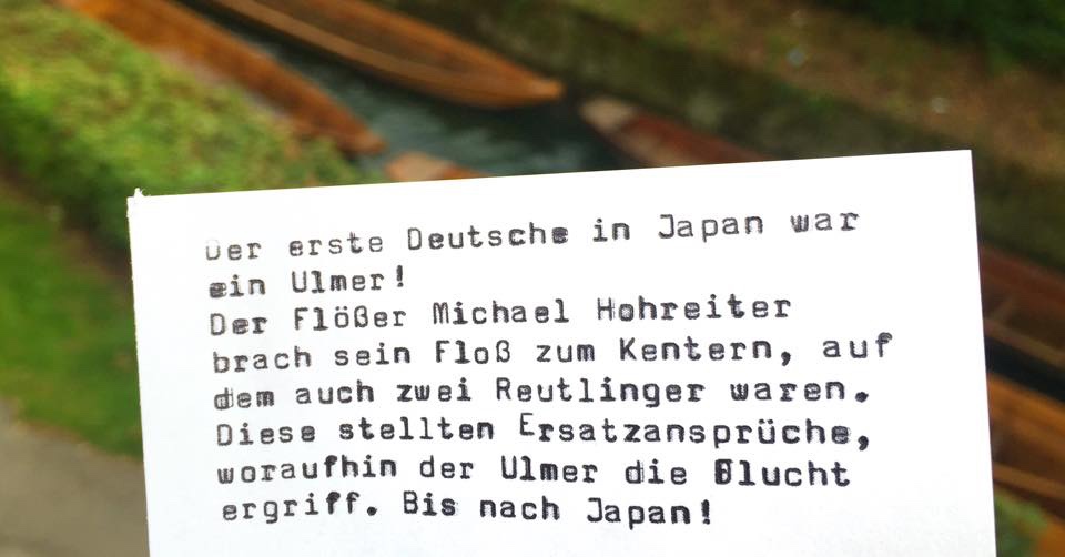 Der erste Deutsche in Japan war ein Ulmer!