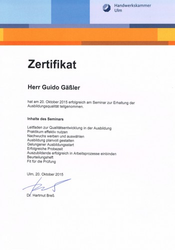 Zertifikat Handwerkskammer_2015
